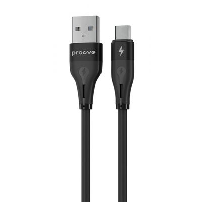 Кабель Proove Soft Silicone Micro USB 2.4A (1m) black 492050001 фото