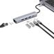 Type-C-Хаб Proove Iron Link 5 in 1 (3*USB3.0 + Tyce C + RJ45) silver 546890012 фото 4