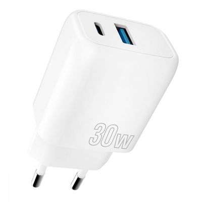 МЗП Proove Silicone Power Plus 30W (Type-C + USB) white 508760003 фото