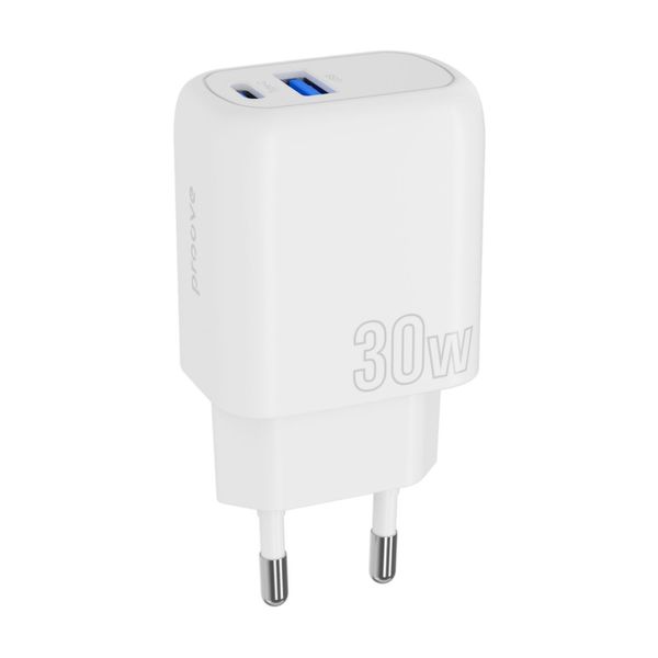 МЗП Proove Silicone Power Plus 30W (Type-C + USB) white 508760003 фото