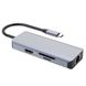 Type-C-Хаб Proove Iron Link 6 in 1 (2*USB3.0 + SD/TF + RJ45 + HDMI) silver 546910012 фото 3