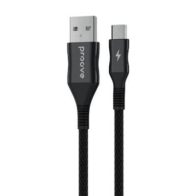 Кабель Proove Braided Scout Micro USB 2.4A (1m) black 488530001 фото