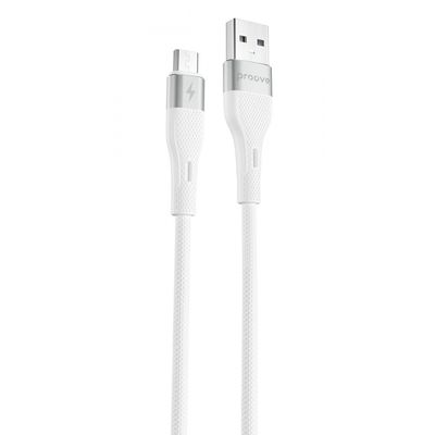 Кабель Proove Light Silicone Micro USB 2.4A (1m) white 491950003 фото