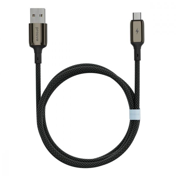 Кабель Proove Dense Metal Micro USB 2.4A (1m) black 504970001 фото