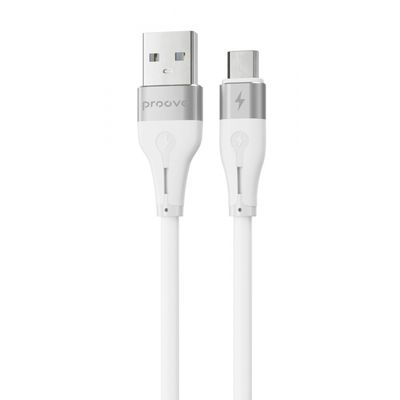 Кабель Proove Soft Silicone Micro USB 2.4A (1m) white 492050003 фото
