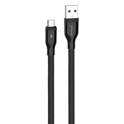 Кабель Proove Flat Out Micro USB 2.4A (1m) black 504930001 фото