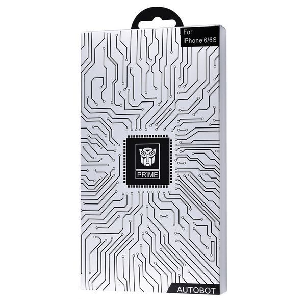Захисне скло PRIME AUTOBOT iPhone 6/6s white 231650003 фото