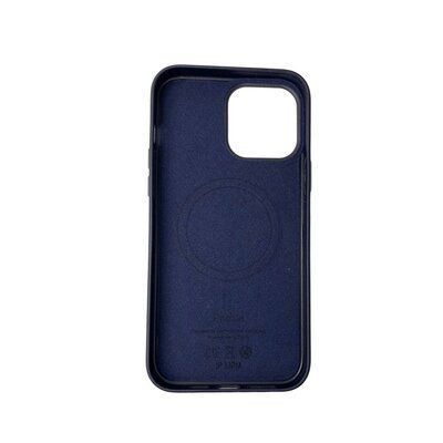 Шкіряний чохол Leather Case (AAA) with MagSafe для Apple iPhone 14 Pro Midnight Blue 51498 фото