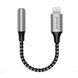 Перехідник AUX Proove SoundMesh Lightning to 3.5mm gray 548030010 фото 1