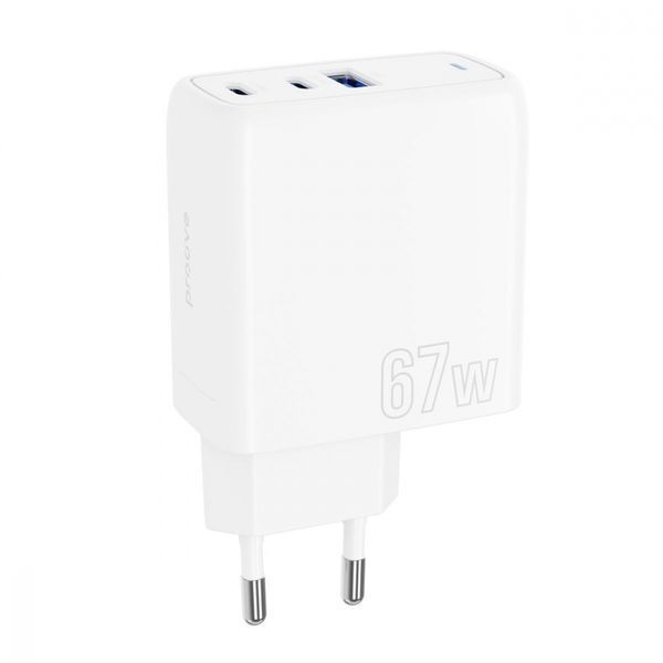 МЗП Proove Shot GaN 67W (2Type-C + USB) white 491860003 фото
