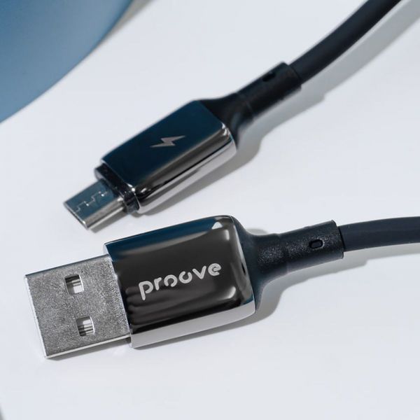 Кабель Proove Flex Metal Micro USB 2.4A (1m) white 505020003 фото