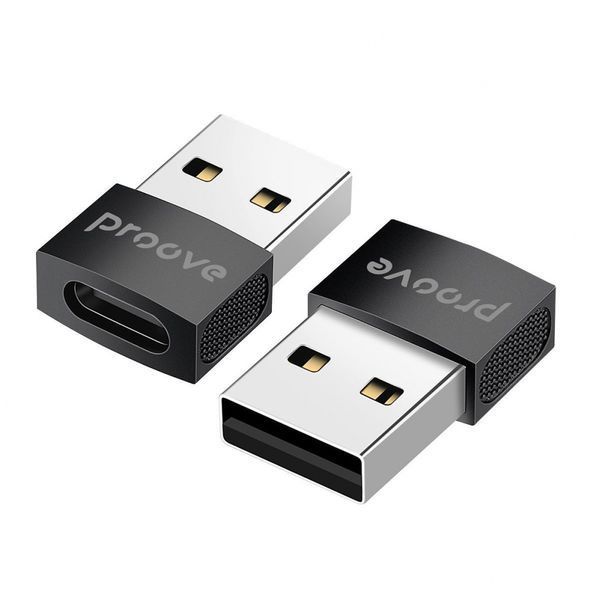 Перехідник OTG Proove Extension Type-C to USB black 477970001 фото