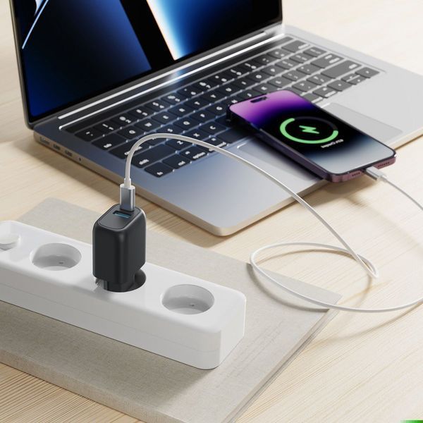 МЗП Proove Silicone Power Plus 30W (Type-C + USB) white 508760003 фото