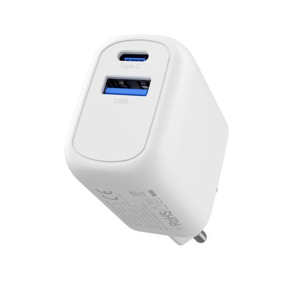 МЗП Proove Silicone Power Plus 30W (Type-C + USB) white 508760003 фото