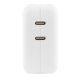 Блок живлення 35W Dual USB-C Port Power Adapter A quality 39260 фото 5