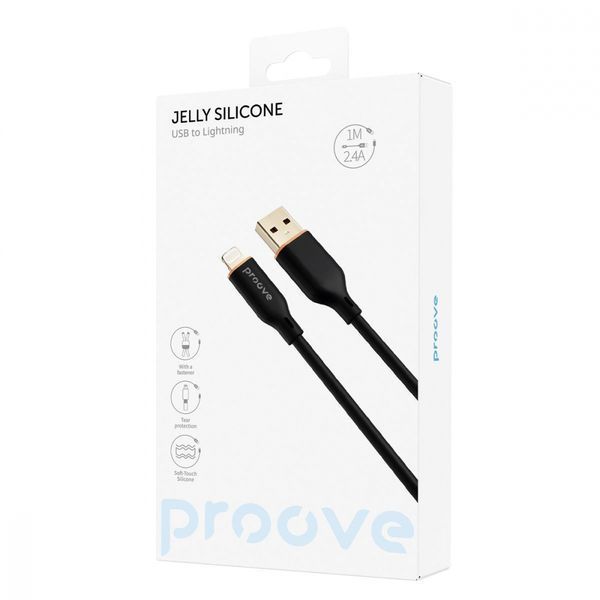 Кабель Proove Jelly Silicone Lightning 2.4A (1m) white 491980003 фото