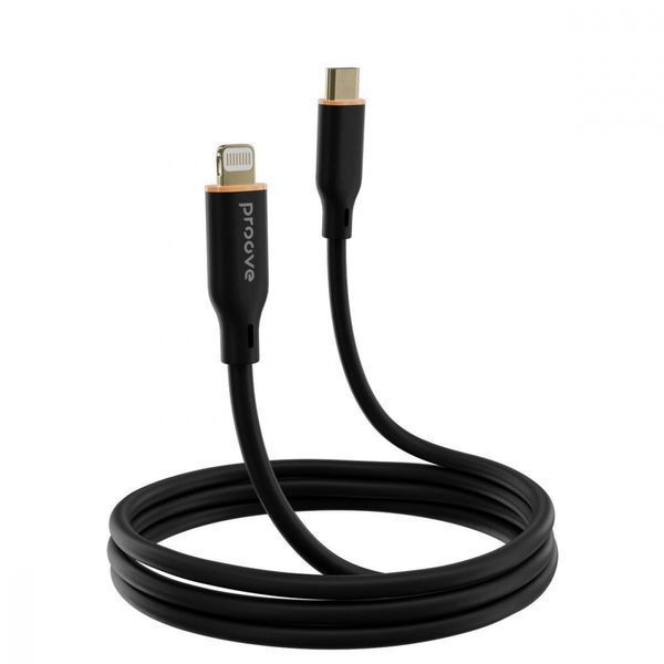 Кабель Proove Jelly Silicone Type-C to Lightning 27W (1m) black 492000001 фото