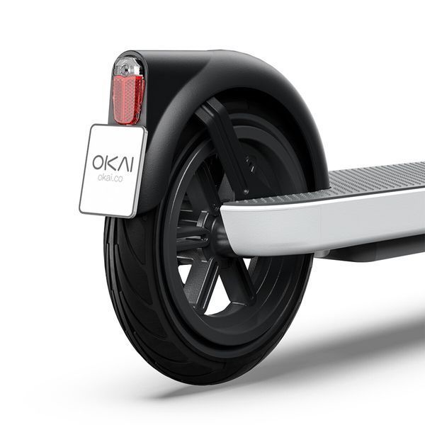 ЕЛЕКТРОСАМОКАТ OKAI ES10-NEON LITE WHITE 9", 300(600)W, 7.8AH, 30KM, 25KM\H, 20%, NFC, APP, 15KG  ES10-W фото