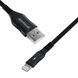 Кабель Proove Braided Scout Lightning 2.4A (1m) black 488510001 фото 4