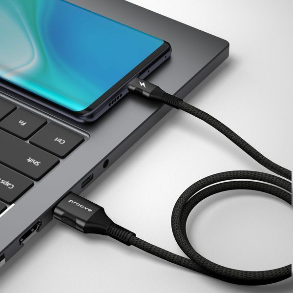 Кабель Proove Braided Scout Micro USB 2.4A (1m) black 488530001 фото