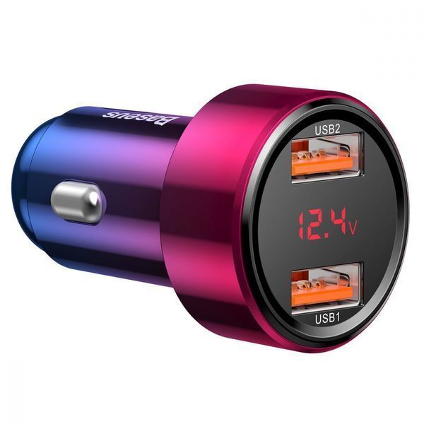 АЗП Baseus Magic Series Digital Display QC 3.0 45W 2USB red 226650002 фото