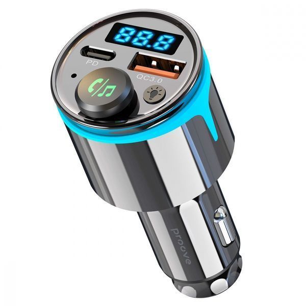 АЗП Proove FM Launcher Nexus 30W (PD+QC3.0) Type-C+USB 55564 фото