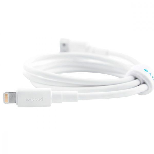 Кабель Proove Small Silicone Lightning 2.4A (1m) white 349160003 фото