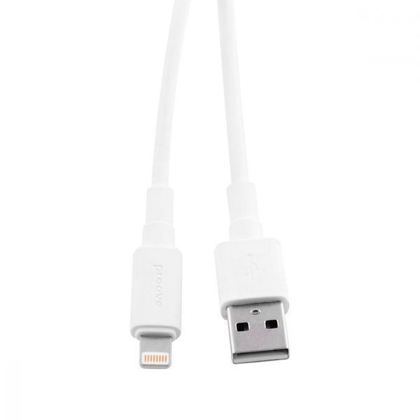 Кабель Proove Small Silicone Lightning 2.4A (1m) white 349160003 фото