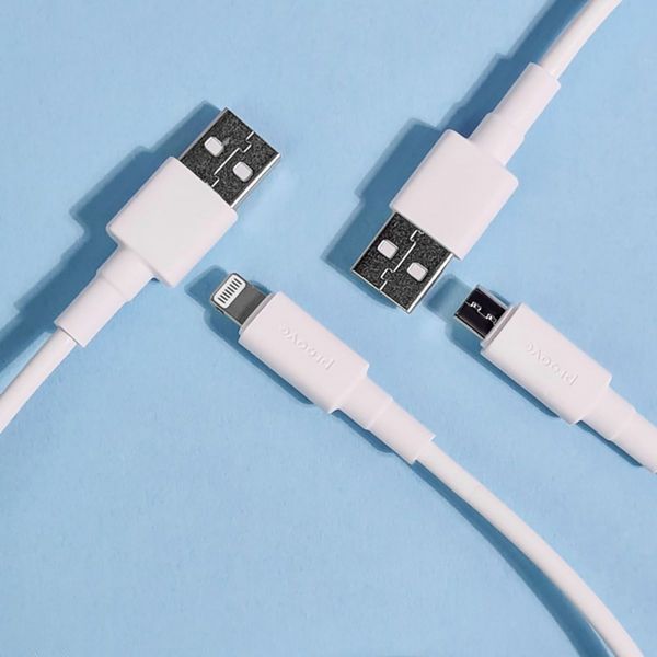 Кабель Proove Small Silicone Micro USB 2.4A (1m) white 349170003 фото