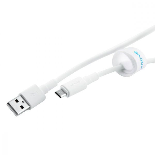 Кабель Proove Small Silicone Micro USB 2.4A (1m) white 349170003 фото