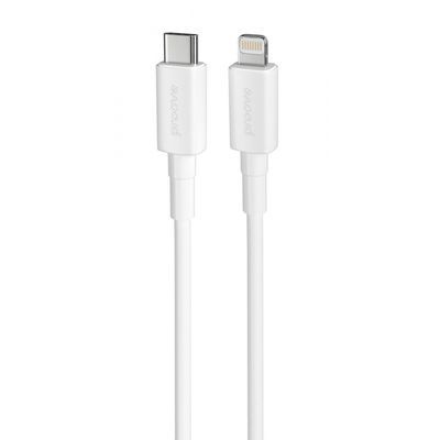 Кабель Proove Small Silicone Type-C to Lightning 20W (1m) white 349190003 фото