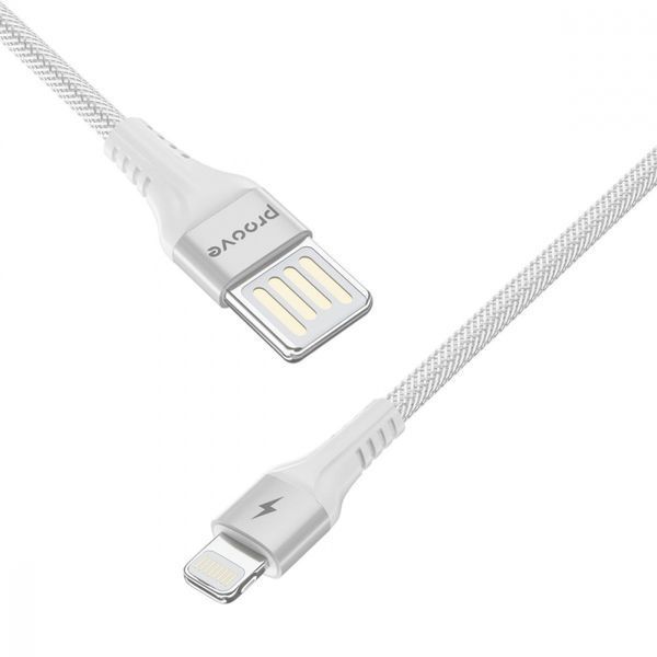 Кабель Proove Double Way Weft Lightning 2.4A (1m) black 504940001 фото
