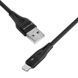 Кабель Proove Soft Silicone Lightning 2.4A (1m) black 492020001 фото 7