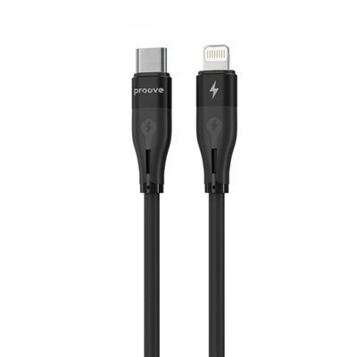 Кабель Proove Soft Silicone Type-C to Lightning 27W (1m) black 492060001 фото