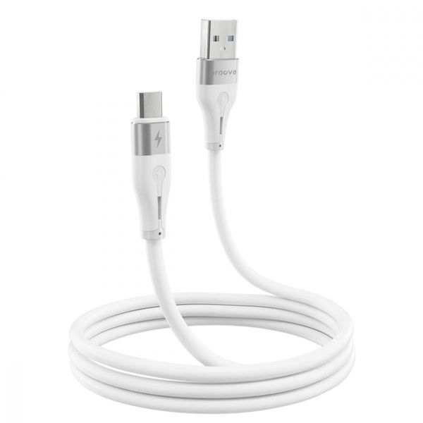 Кабель Proove Soft Silicone Micro USB 2.4A (1m) white 492050003 фото
