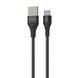 Кабель Proove Double Way Weft Micro USB 2.4A (1m) black 508770001 фото 1