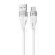 Кабель Proove Soft Silicone Micro USB 2.4A (1m) white 492050003 фото 1