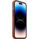 Шкіряний чохол Leather Case (AAA) with MagSafe для Apple iPhone 15 Pro Saddle Brown 51596 фото 3