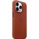 Шкіряний чохол Leather Case (AAA) with MagSafe для Apple iPhone 15 Pro Saddle Brown 51596 фото 2