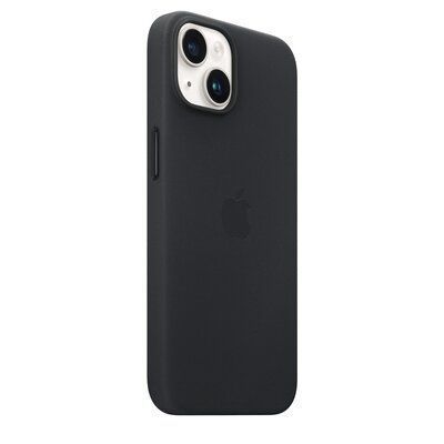 Шкіряний чохол Leather Case (AAA) with MagSafe для Apple iPhone 15 Black 51591 фото