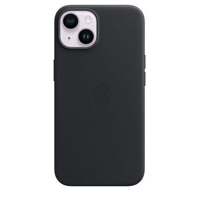 Шкіряний чохол Leather Case (AAA) with MagSafe для Apple iPhone 15 Black 51591 фото