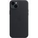 Шкіряний чохол Leather Case (AAA) with MagSafe для Apple iPhone 15 Black 51591 фото 1