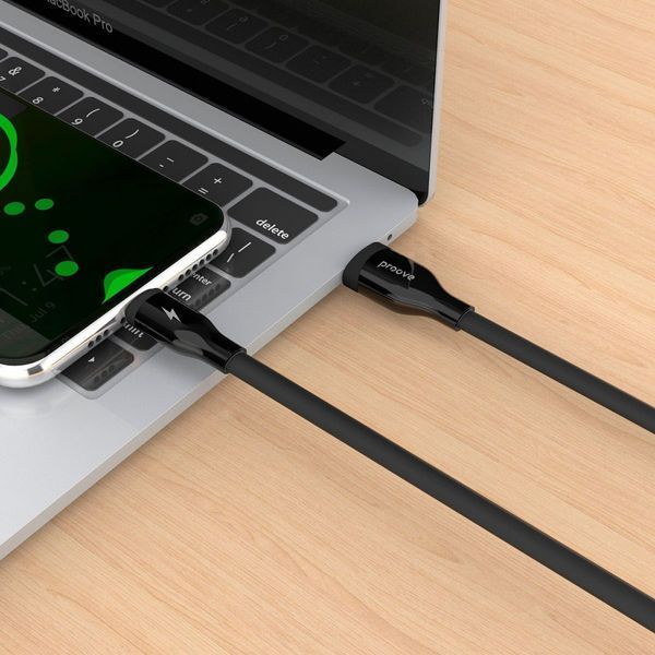 Кабель Proove Flat Out Micro USB 2.4A (1m) black 504930001 фото