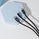 Кабель Proove Triple Connection 3 in 1 Type-C + Micro USB + Lightning (1,2m) black 491920001 фото 4